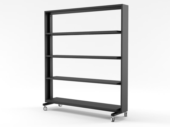 WALKER - Open MDF office shelving with castors _ grado design